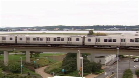 Metro train with 43 on board derails outside Reagan National Airport, no reported injuries